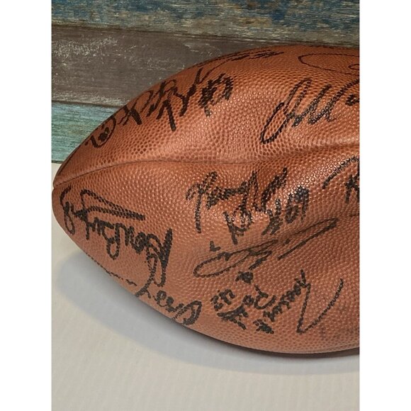 Vtg Autographed Signed Football Doesn’t Hold Air Dan Marino Tony Siragusa +more - Picture 6 of 16